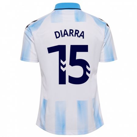 Kandiny Damen Moussa Diarra #15 Weiß Blau Heimtrikot Trikot 2023/24 T-Shirt