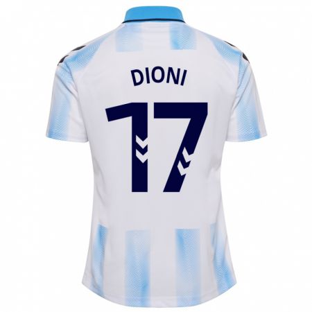 Kandiny Damen Dioni #17 Weiß Blau Heimtrikot Trikot 2023/24 T-Shirt
