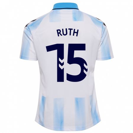 Kandiny Damen Ruth #15 Weiß Blau Heimtrikot Trikot 2023/24 T-Shirt