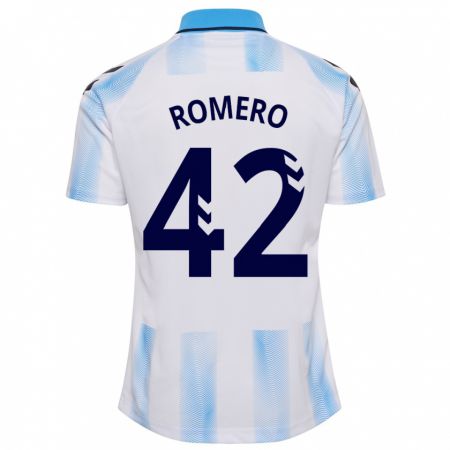 Kandiny Damen Andrea Romero #42 Weiß Blau Heimtrikot Trikot 2023/24 T-Shirt