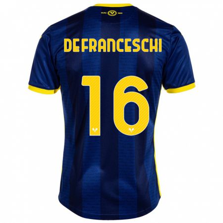 Kandiny Damen Edoardo De Franceschi #16 Marine Heimtrikot Trikot 2023/24 T-Shirt