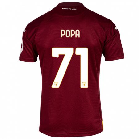 Kandiny Damen Mihai Popa #71 Dunkelrot Heimtrikot Trikot 2023/24 T-Shirt