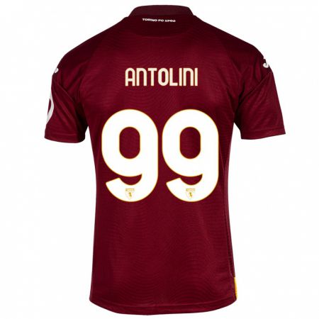 Kandiny Damen Jacopo Antolini #99 Dunkelrot Heimtrikot Trikot 2023/24 T-Shirt