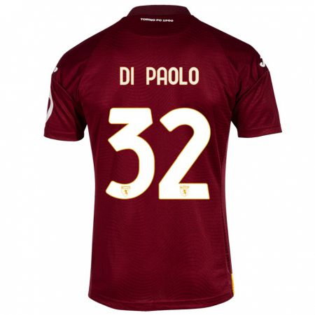 Kandiny Damen Sebastiano Di Paolo #32 Dunkelrot Heimtrikot Trikot 2023/24 T-Shirt