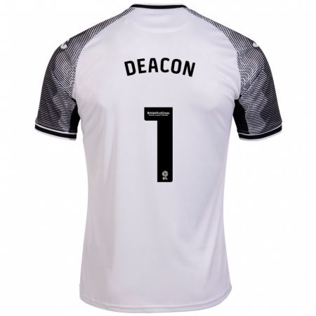 Kandiny Damen Chelsea Deacon #1 Weiß Heimtrikot Trikot 2023/24 T-Shirt