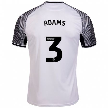 Kandiny Damen Sarah Adams #3 Weiß Heimtrikot Trikot 2023/24 T-Shirt