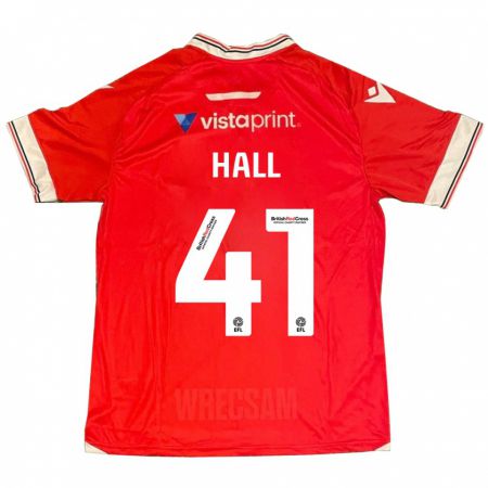 Kandiny Damen Liam Hall #41 Rot Heimtrikot Trikot 2023/24 T-Shirt