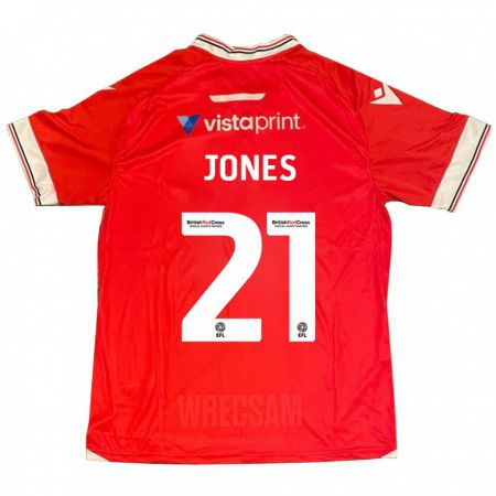 Kandiny Damen Lili Jones #21 Rot Heimtrikot Trikot 2023/24 T-Shirt