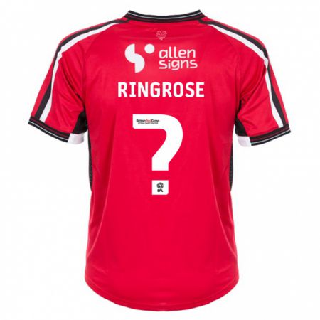 Kandiny Damen Abi Ringrose #0 Rot Heimtrikot Trikot 2023/24 T-Shirt