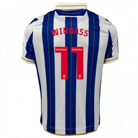 Kandiny Damen Josh Windass #11 Blau Weiss Heimtrikot Trikot 2023/24 T-Shirt