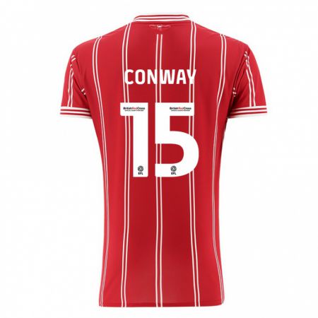 Kandiny Damen Tommy Conway #15 Rot Heimtrikot Trikot 2023/24 T-Shirt