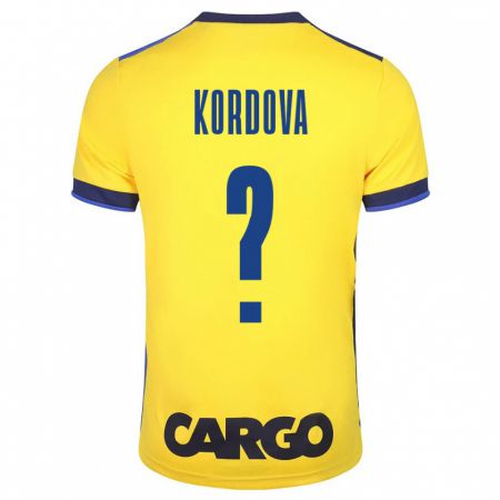 Kandiny Damen Adir Kordova #0 Gelb Heimtrikot Trikot 2023/24 T-Shirt