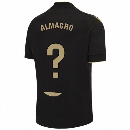 Kandiny Damen Samu Almagro #0 Schwarz Auswärtstrikot Trikot 2023/24 T-Shirt