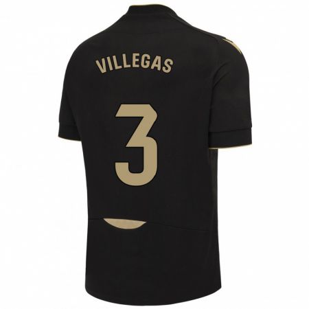 Kandiny Damen Virginia Villegas Rico #3 Schwarz Auswärtstrikot Trikot 2023/24 T-Shirt