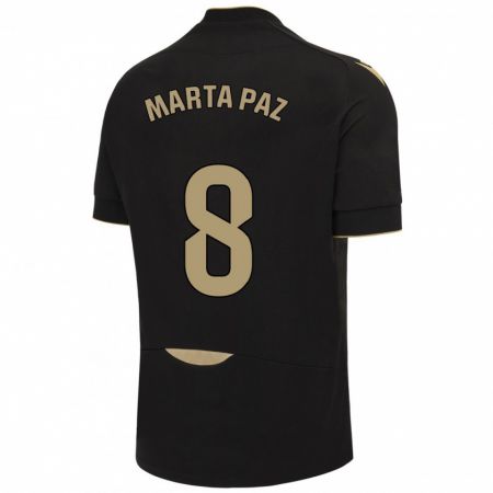 Kandiny Damen Marta Milagros Paz Cruz #8 Schwarz Auswärtstrikot Trikot 2023/24 T-Shirt