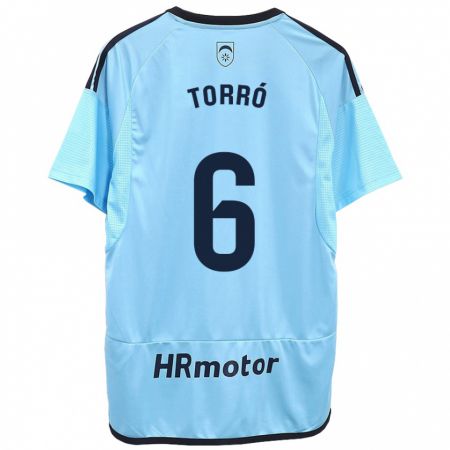 Kandiny Damen Lucas Torró #6 Blau Auswärtstrikot Trikot 2023/24 T-Shirt