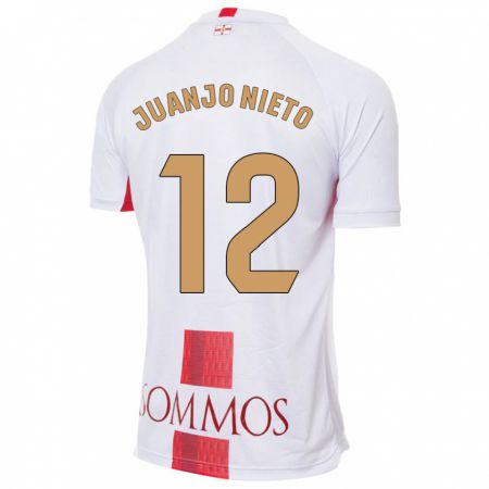 Kandiny Damen Juanjo Nieto #12 Weiß Auswärtstrikot Trikot 2023/24 T-Shirt