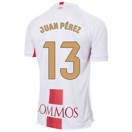 Kandiny Damen Juan Pérez #13 Weiß Auswärtstrikot Trikot 2023/24 T-Shirt