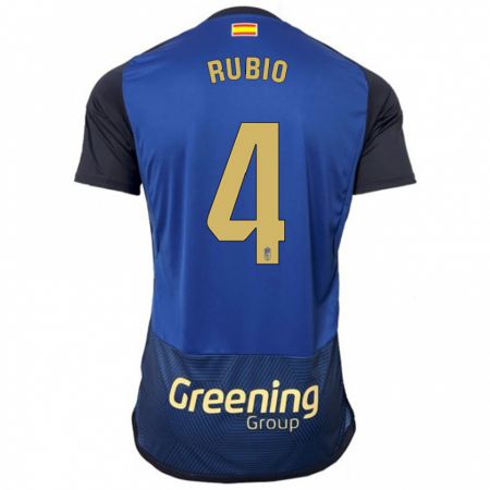 Kandiny Damen Miguel Rubio #4 Marine Auswärtstrikot Trikot 2023/24 T-Shirt