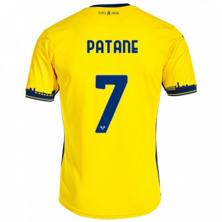 Kandiny Damen Nicola Patanè #7 Gelb Auswärtstrikot Trikot 2023/24 T-Shirt