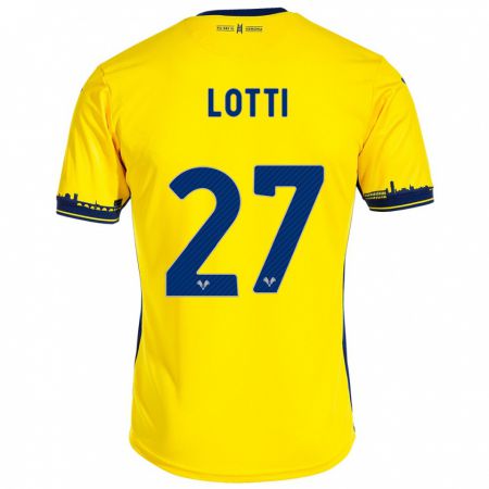 Kandiny Damen Irene Lotti #27 Gelb Auswärtstrikot Trikot 2023/24 T-Shirt