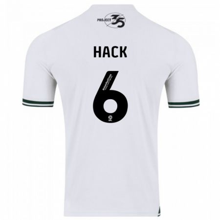 Kandiny Damen Lucy Hack #6 Weiß Auswärtstrikot Trikot 2023/24 T-Shirt