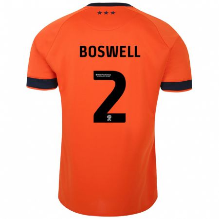 Kandiny Damen Maria Boswell #2 Orangefarben Auswärtstrikot Trikot 2023/24 T-Shirt