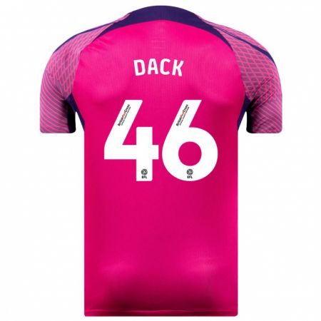 Kandiny Damen Bradley Dack #46 Lila Auswärtstrikot Trikot 2023/24 T-Shirt