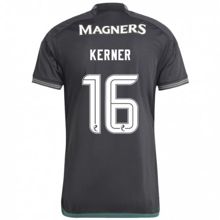 Kandiny Damen Hana Kerner #16 Schwarz Auswärtstrikot Trikot 2023/24 T-Shirt