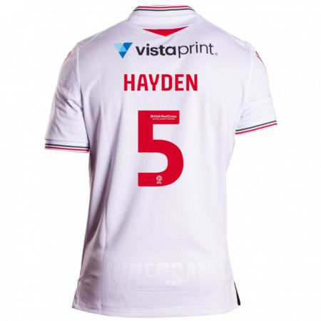 Kandiny Damen Aaron Hayden #5 Weiß Auswärtstrikot Trikot 2023/24 T-Shirt