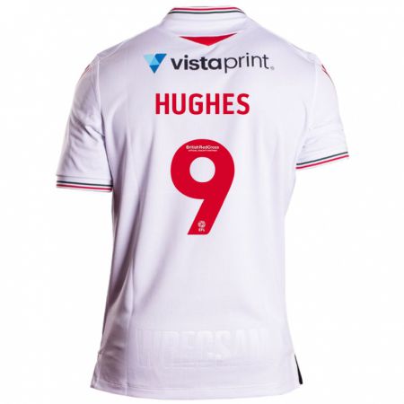 Kandiny Damen Rosie Hughes #9 Weiß Auswärtstrikot Trikot 2023/24 T-Shirt