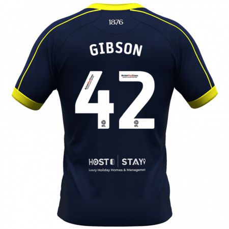 Kandiny Damen Joseph Gibson #42 Marine Auswärtstrikot Trikot 2023/24 T-Shirt