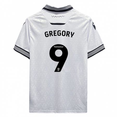 Kandiny Damen Lee Gregory #9 Weiß Auswärtstrikot Trikot 2023/24 T-Shirt