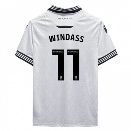 Kandiny Damen Josh Windass #11 Weiß Auswärtstrikot Trikot 2023/24 T-Shirt