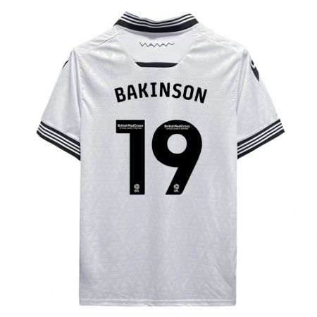 Kandiny Damen Tyreeq Bakinson #19 Weiß Auswärtstrikot Trikot 2023/24 T-Shirt