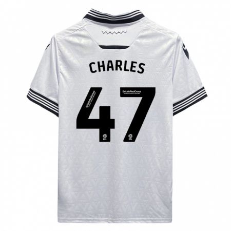 Kandiny Damen Pierce Charles #47 Weiß Auswärtstrikot Trikot 2023/24 T-Shirt