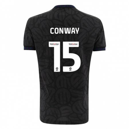 Kandiny Damen Tommy Conway #15 Schwarz Auswärtstrikot Trikot 2023/24 T-Shirt