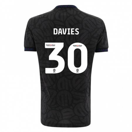 Kandiny Damen Yasmin Davies #30 Schwarz Auswärtstrikot Trikot 2023/24 T-Shirt