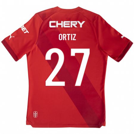 Kandiny Damen Jorge Ortiz #27 Rot Auswärtstrikot Trikot 2023/24 T-Shirt