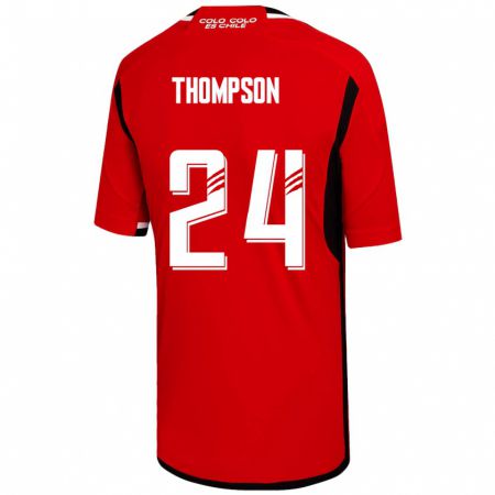 Kandiny Damen Jordhy Thompson #24 Rot Auswärtstrikot Trikot 2023/24 T-Shirt