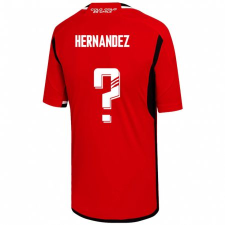 Kandiny Damen Leandro Hernández #0 Rot Auswärtstrikot Trikot 2023/24 T-Shirt