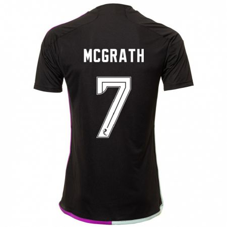 Kandiny Damen Jamie Mcgrath #7 Schwarz Auswärtstrikot Trikot 2023/24 T-Shirt