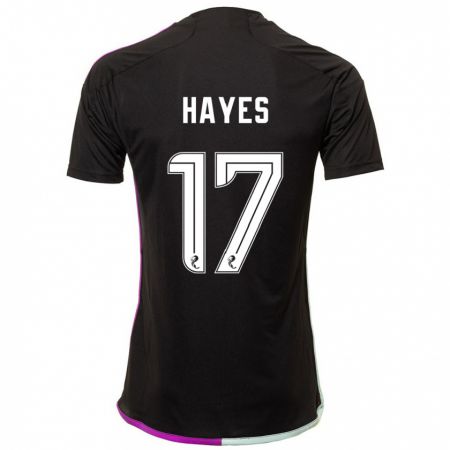 Kandiny Damen Jonny Hayes #17 Schwarz Auswärtstrikot Trikot 2023/24 T-Shirt