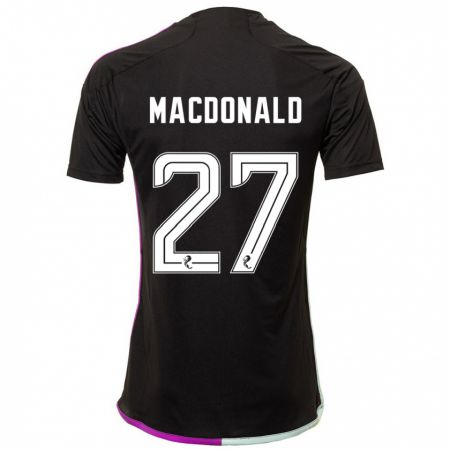 Kandiny Damen Angus Macdonald #27 Schwarz Auswärtstrikot Trikot 2023/24 T-Shirt