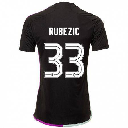 Kandiny Damen Slobodan Rubezic #33 Schwarz Auswärtstrikot Trikot 2023/24 T-Shirt