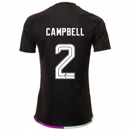 Kandiny Damen Loren Campbell #2 Schwarz Auswärtstrikot Trikot 2023/24 T-Shirt
