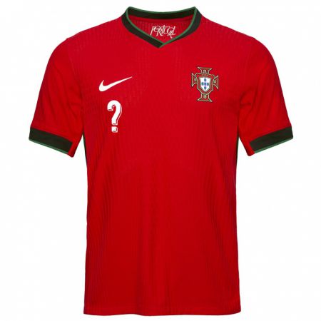 Kandiny Kinder Portugal Ihren Namen #0 Rot Heimtrikot Trikot 24-26 T-Shirt