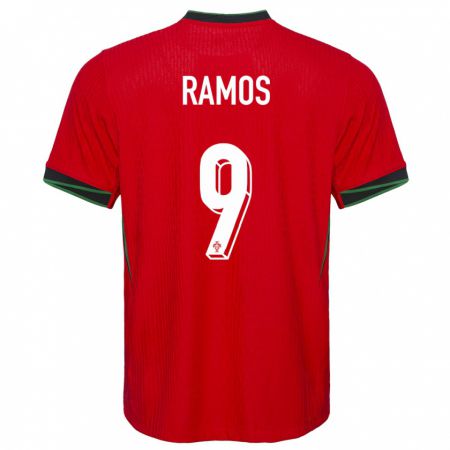 Kandiny Kinder Portugal Goncalo Ramos #9 Rot Heimtrikot Trikot 24-26 T-Shirt