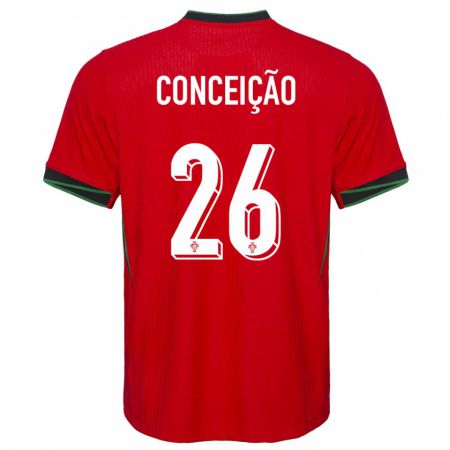 Kandiny Kinder Portugal Francisco Conceicao #26 Rot Heimtrikot Trikot 24-26 T-Shirt