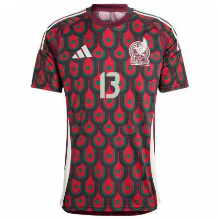 Kandiny Kinder Mexiko Guillermo Ochoa #13 Kastanienbraun Heimtrikot Trikot 24-26 T-Shirt